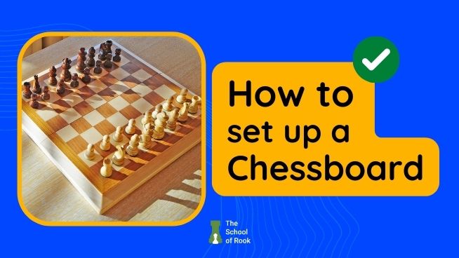 Chess board setup by The School Of Rook